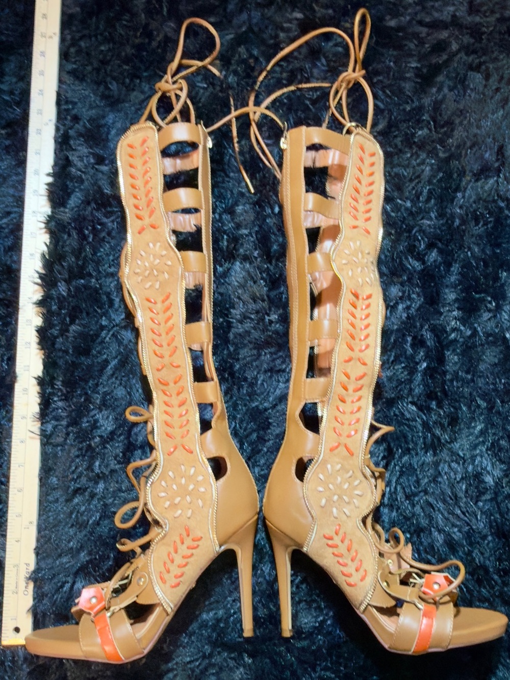 NWOB! AZALEA WANG SHAI TAN GLADIATOR - Picture 7 of 11